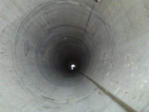 колодец медленно наполняется